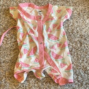 Monica and Andy Watermelon Wrap Onesie 0-3M